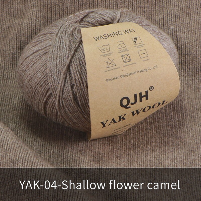 Undyed Natural Organic Mongolian Yak Wool Yarn For Hand knitting Crochet DIY Soft For Garments Baby Clothes: MULTI