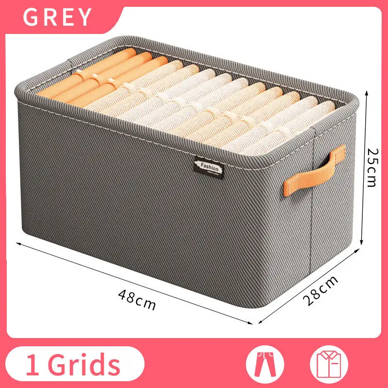 Clothing Pants Storage Box Wardrobe Clothes Storage Organizer Foldable Large Capacity Closet Organizer Drawer Storage Organizers: plum