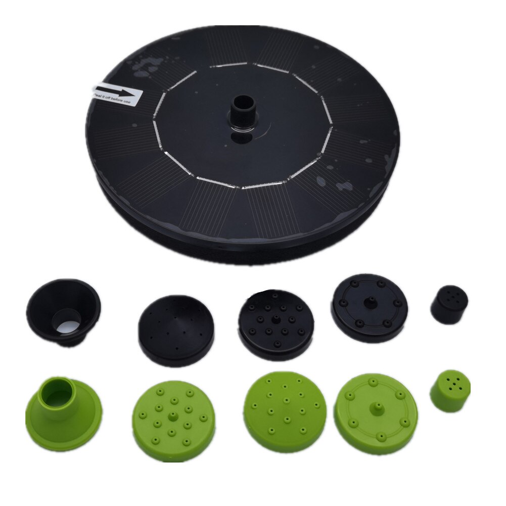 16*16CM Solar Fountain Solar Water Fountain Pump Submersible Outdoor Garden Fountain Panel Kit for Garden Pond Pool