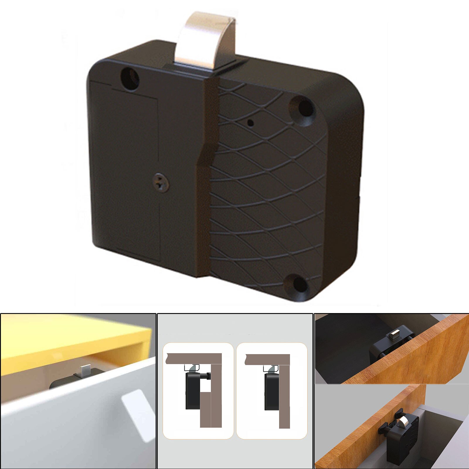 Hidden Electronic Induction Lock Hardware Intelligent Kit Anti Theft for Letter Box Cupboard Cabinet Home Office Pantry