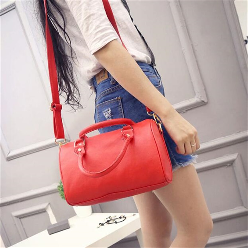 Frauen Handtaschen Damen Griff Tasche Leder Totes Schwarz Rot Beige PU Leder Schulter Tasche Hobos