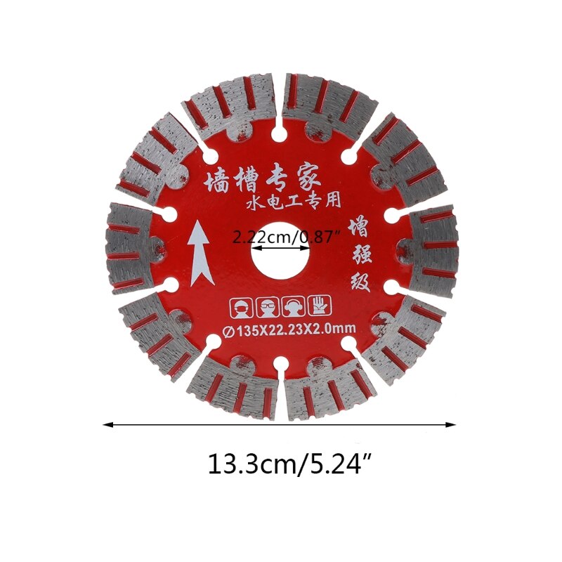 Lame de scie 133mm, disque de coupe à sec Super fin pour marbre, béton, porcelaine, carrelage, granit, pierre de Quartz adapté à la coupe de couteaux