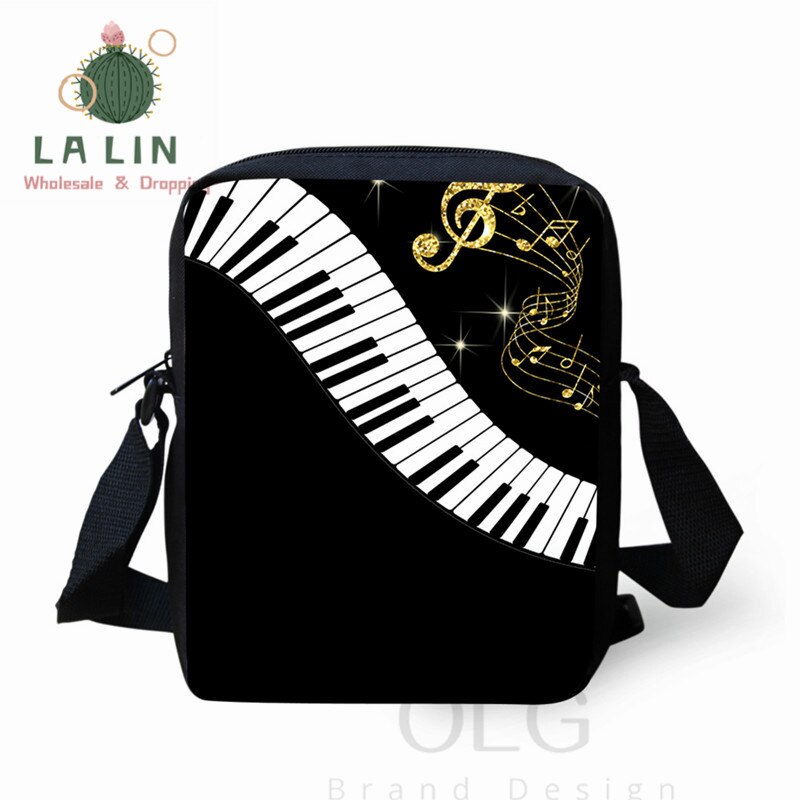 LANLIN Klavier Musik Note Frauen Mini Umhängetasche Handtaschen Teen Mädchen Schulter Schule Taschen Kleine Messenger Tasche Stachel Mochila: LILA