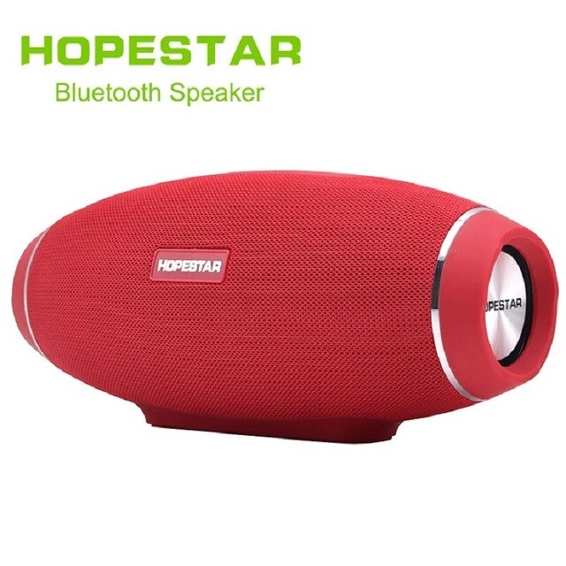 HOPESTAR H20 haut-parleur portable sans fil 30W IPX5 étanche extérieure Super basse avec batterie 6000mAh batterie externe USB TF AUX Mobile: RED