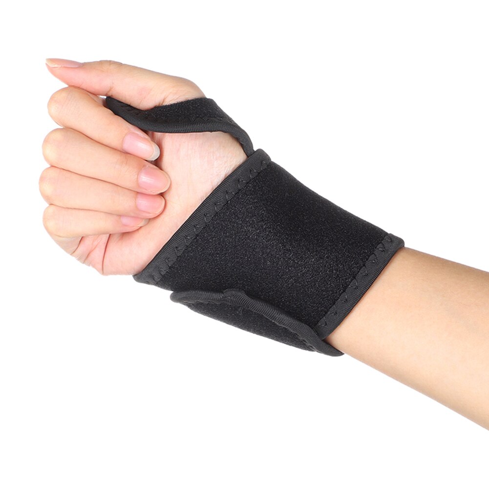 2 pieces magnetic therapy self-heating wrist support brace wrap heated hand warmer compression arthritis pain relief armband belt