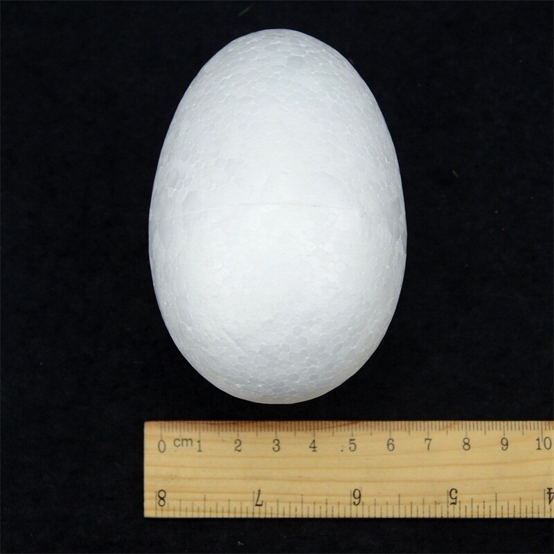 20 Stks/partij 10 CM Modelling Polystyreen Piepschuim Foam Ei Bal Wit Craft Ballen Voor DIY Kerstfeest Decoratie Levert: Default Title