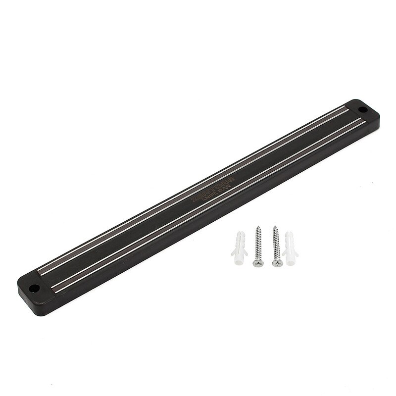 Porte-Couteau Magnétique Support Mural Noir ABS COUTEAU Métal pour Plastique Bloc Aimant Porte-Couteau