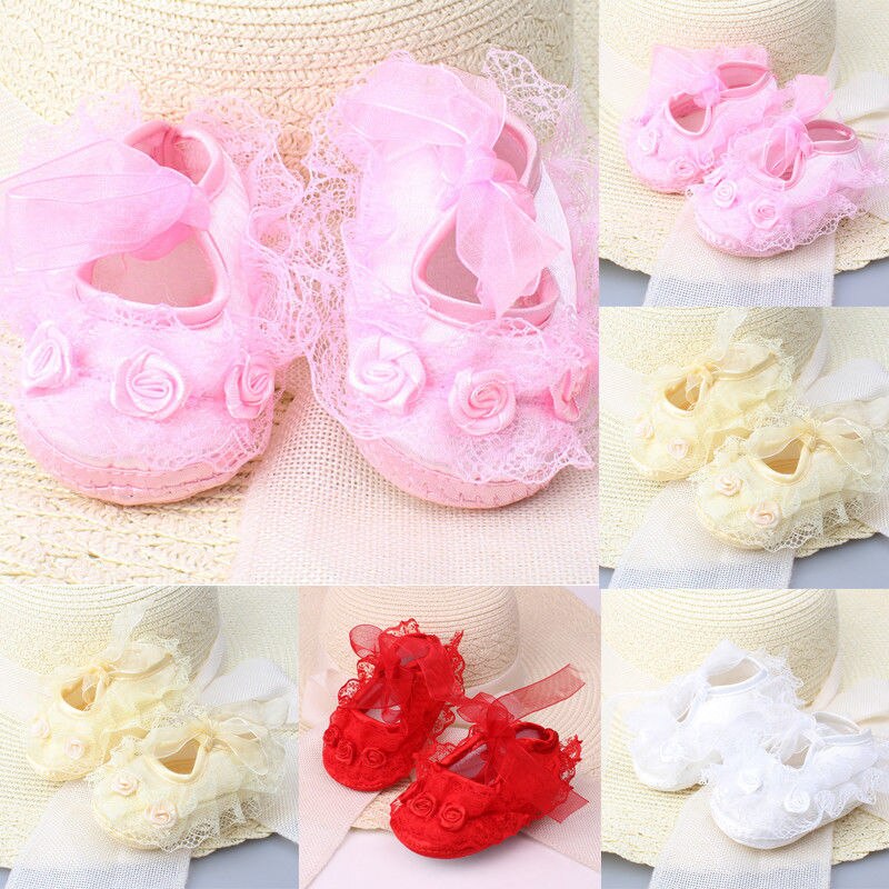 Baby Girl Kid Barefoot Sandals Shoes Headband Lace Flower Foot Band