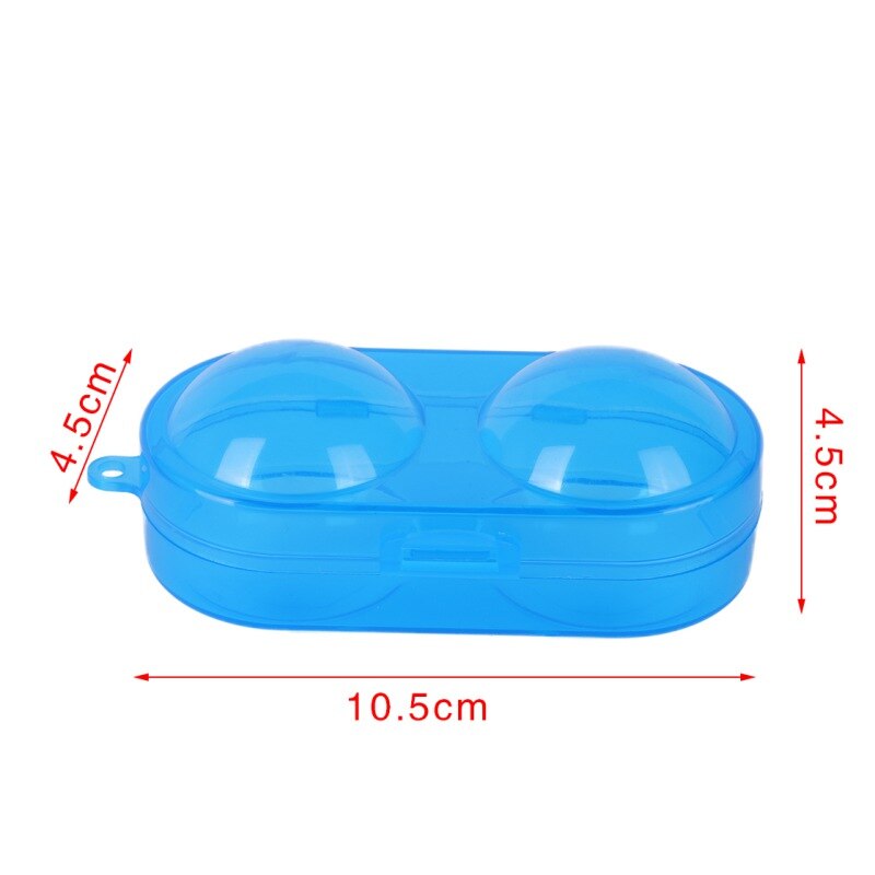 Portable Table Tennis Container For 2 Ping Pong Balls Box PP Plastic Key Chain Tool Ping Pong Storage Case Sports Training