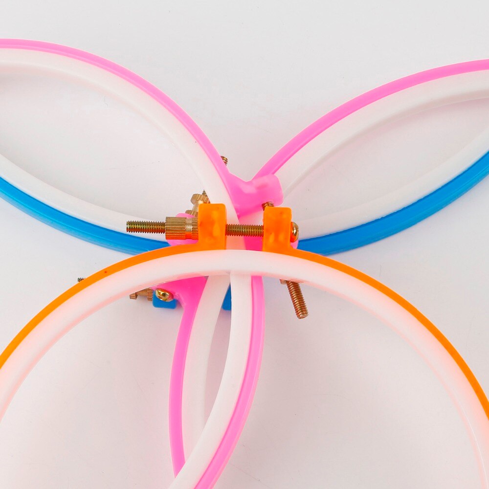 1Pc Cross Verstelbare Naaien Tool Plastic Embroidery Hoop Ring Frame Diy Needlecraft Kruissteek Machine Ronde Loop Handgereedschap
