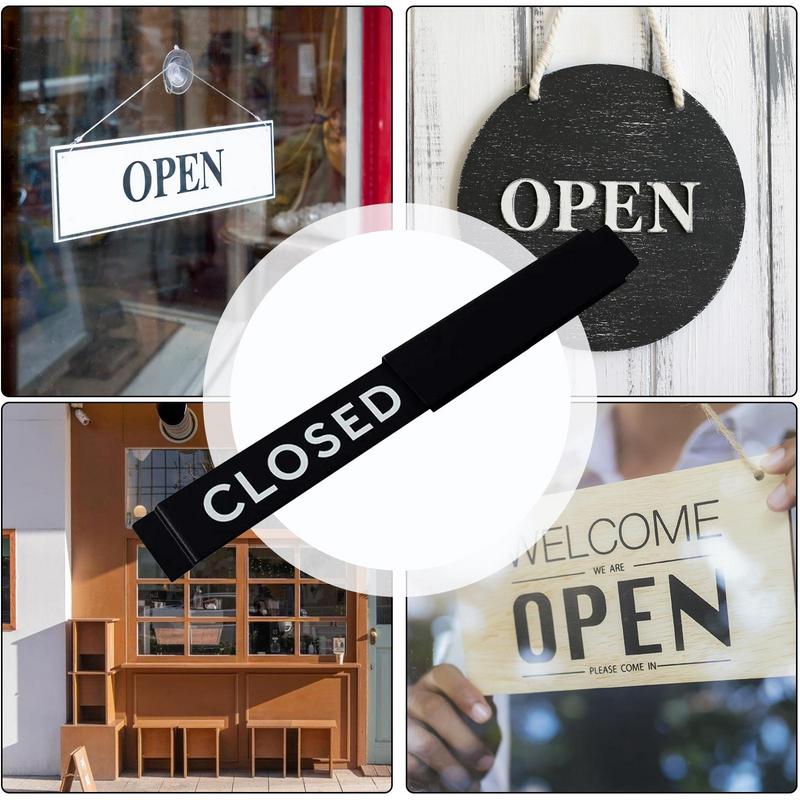 Open Closed Sign Open Signs Privacy Slide Door Indicator Slider Door Indicator Double Sided Visibility For Stores