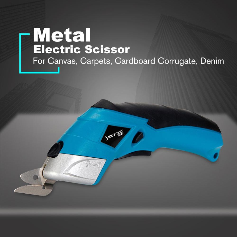 Electric Fabric Scissors Box Cutter Cordless Shears Cutting Tool for Crafts Sewing Cardboard Scrapbooking CS4001