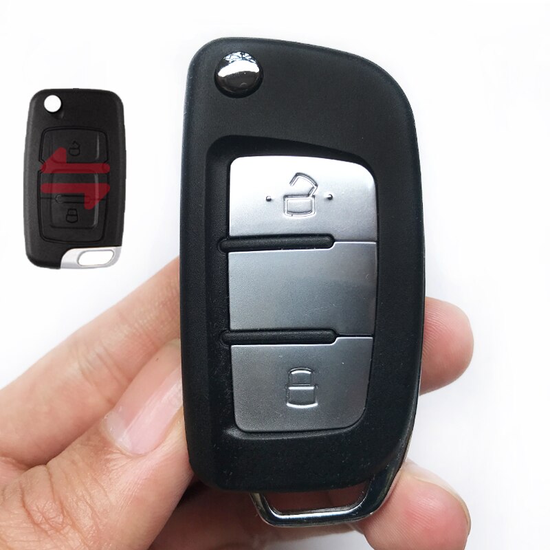 2/3 Buttons Car Remote Key Fob For Geely Emgrand 7 EC7 EC715 EC718 Emgrand7 EC7-RV EC715 EC718-RV Modified Flip Folding Key Case: 2 Buttons