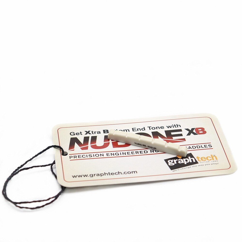 Graph Tech PQ-5042-00 TUSQ Nut XL 42mm Pre-Slotted Flat Bottom Guitar Nut for FD Strat Tele Electric guitar Ivory