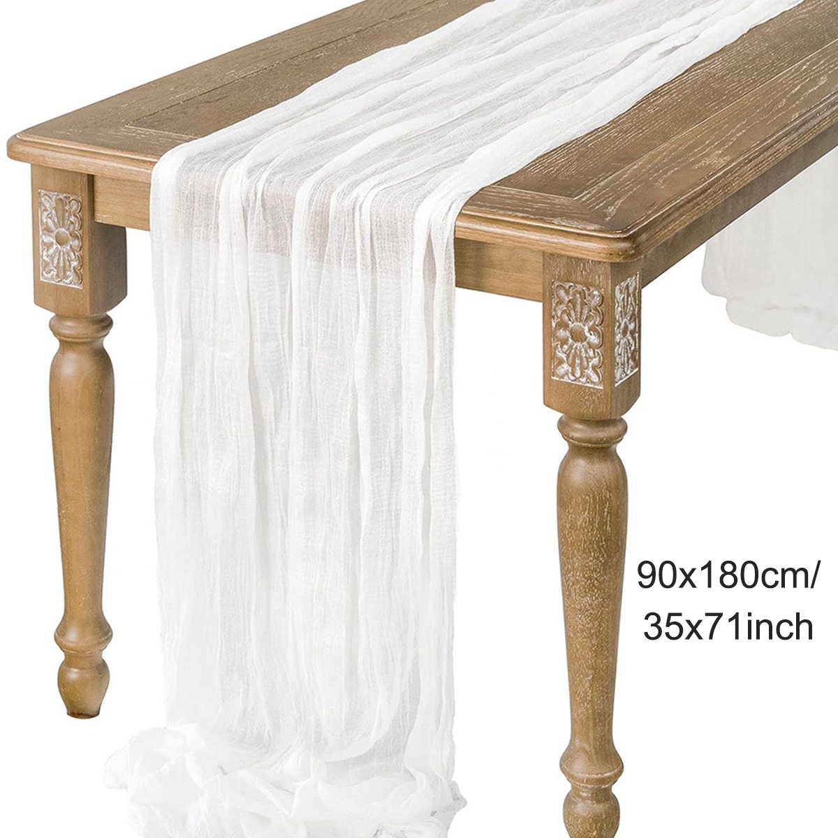 Camino de mesa de gasa semitransparente, tela de queso salvia, ajuste de mesa, comedor, de boda Vintage, banquetes de Navidad, Arcos, decoración de pasteles: Rojo