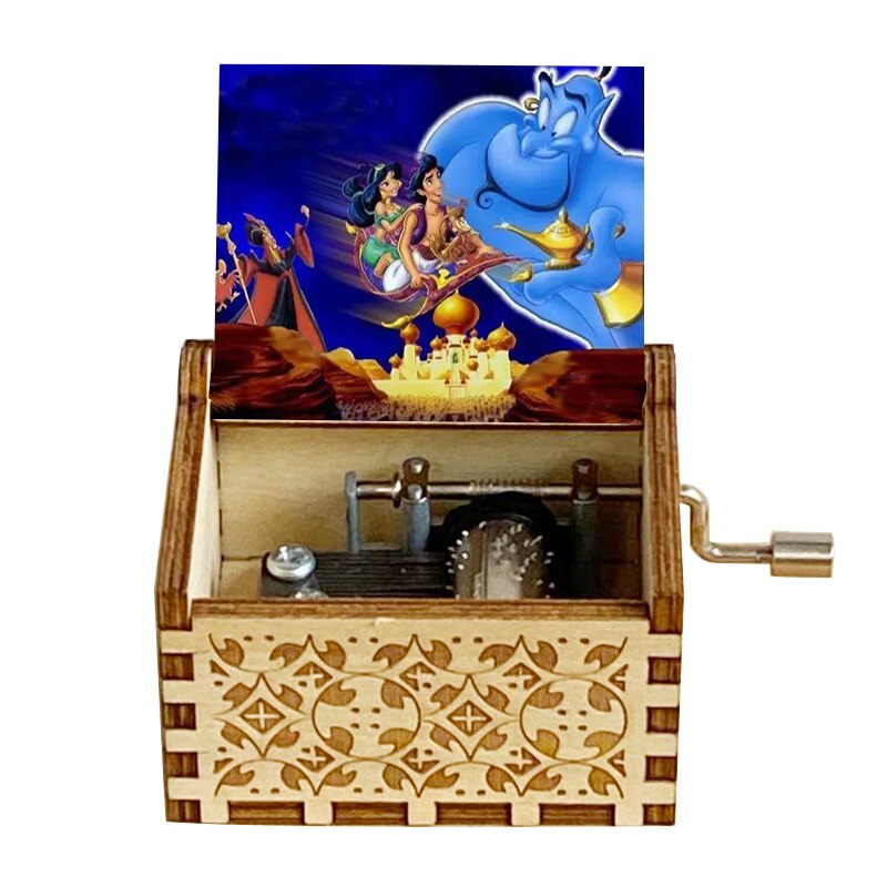 Wooden Music Box Color Music Box Birthday Wooden Small Box Daughter Son Christmas: SKU-14