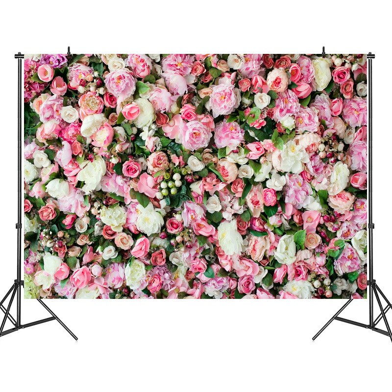 3D Bloemen Achtergrond Bruiloft Bloemen Rozen Foto Doek Studio Schieten Gebruik Scène Fotografische Achtergrond Party Decoratie 125*80Cm: A