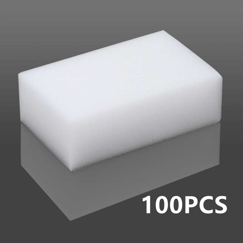 100/40/20/10 Pièces Blanc Mélamine Éponge Magique Gomme Éponge pour Cuisine Bureau Salle De Bain Propre Accessoire Plat Nettoyage Nano: A