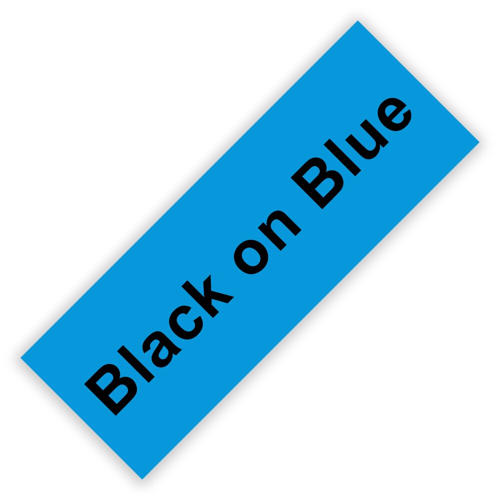 Labelwell 12mm Label Tape MK231 Compatible for brother M-K231 MK 231 MK-231 for Brother P-touch Printer black on white: 10PK Black on Blue