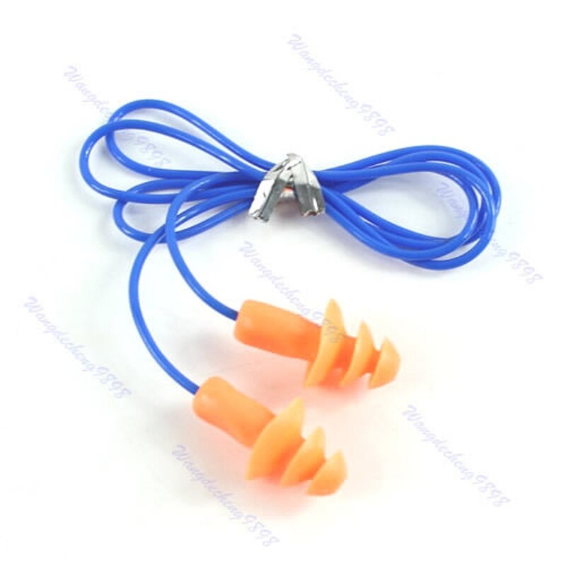 Soft Silicone Ear Plug Hearing Protector Hearing For Swimming Sleeping 24dB 77UB