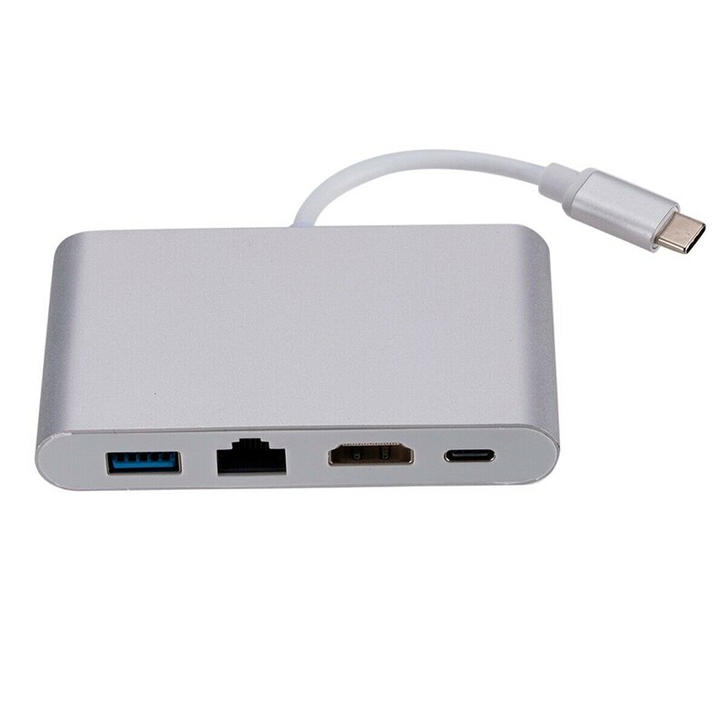 Tipo C a 4K HDMI Ethernet Lan Rj45 USB-C adaptador USB 3,0 Hub para/Samsung S8 Dex/Huawei P30 muelle proyector de la Tv