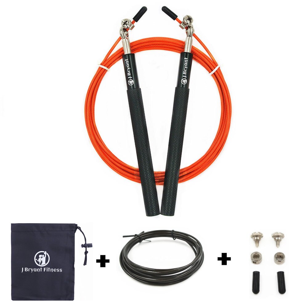 Fitness Metal Bearing Jumping Rope Crossfit Women Speed Rope MMA Boxing Home Gym Training Equipment Skipping: Orange
