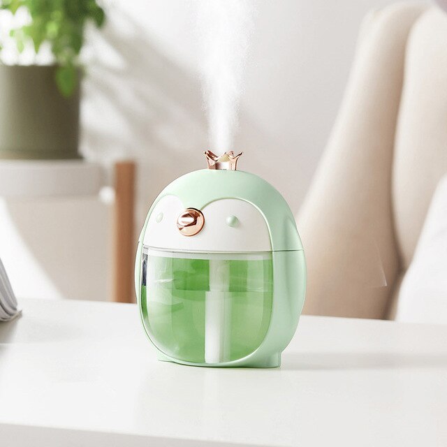 300ML Nette Haustier Pinguin Ultraschall-luftbefeuchter Tragbare USB Aroma Ätherisches Öl Diffusor mit Farbe Nacht Lampe für Heimat: Ursprünglich Titel