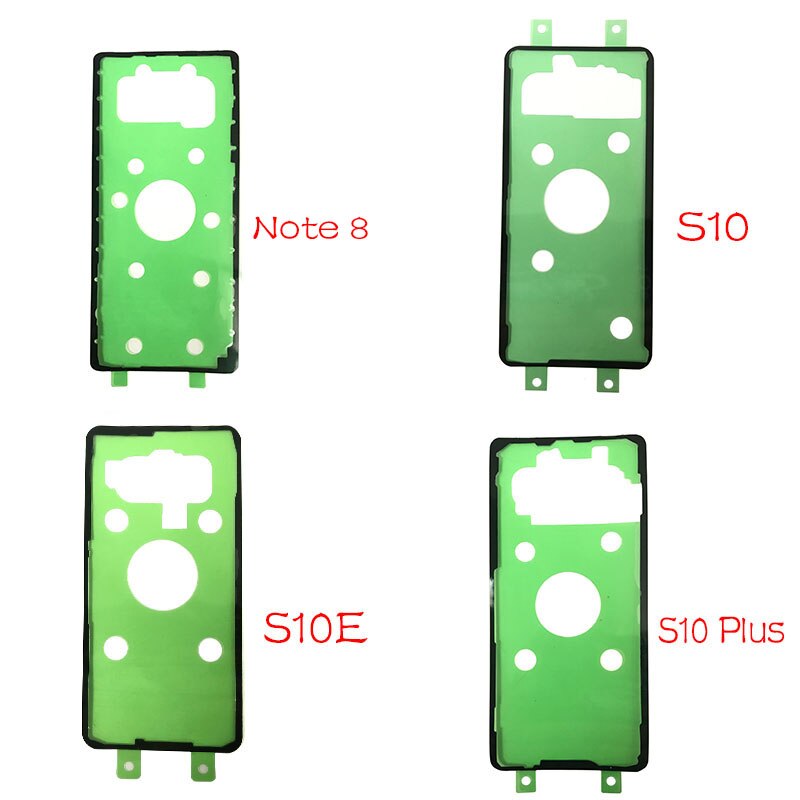 Powrót baterii naklejki klej klej do Samsung S7 krawędzi S8 S9 S10 S10E S20 uwaga 10 20 Plus Ultra wodoodporna tylna pokrywa naklejki