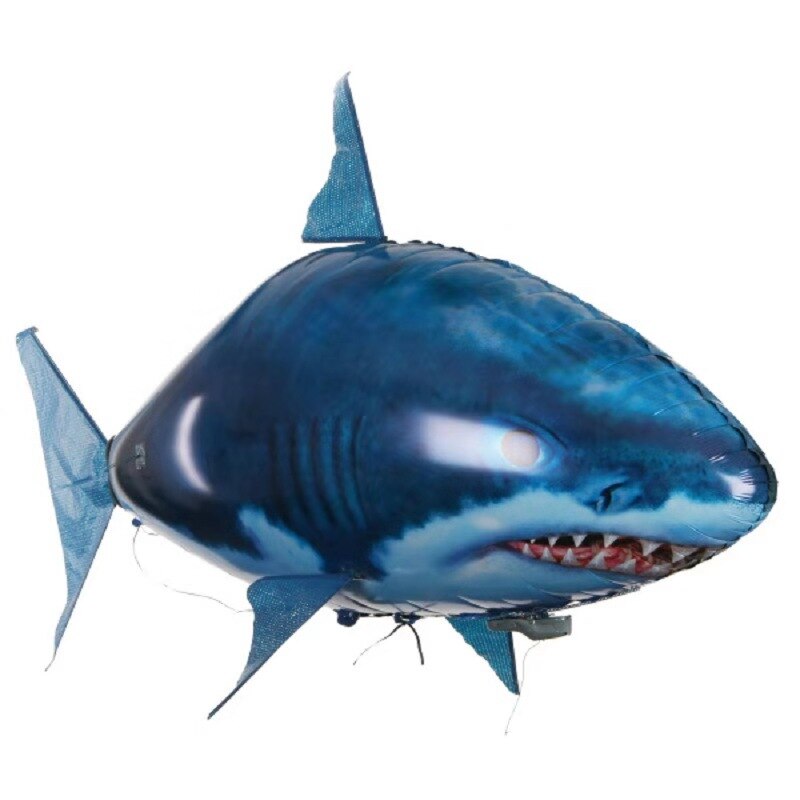 Electric remote control flying shark aerial inflatable flying fish wedding toys kids toys Shark Manipulation: shark