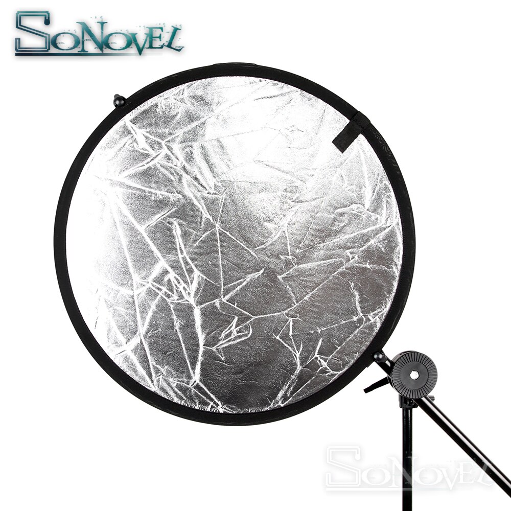 32"/80cm 2in1 silver / white Light Mulit Collapsible Disc Photography Camera Reflector Studio with Bag
