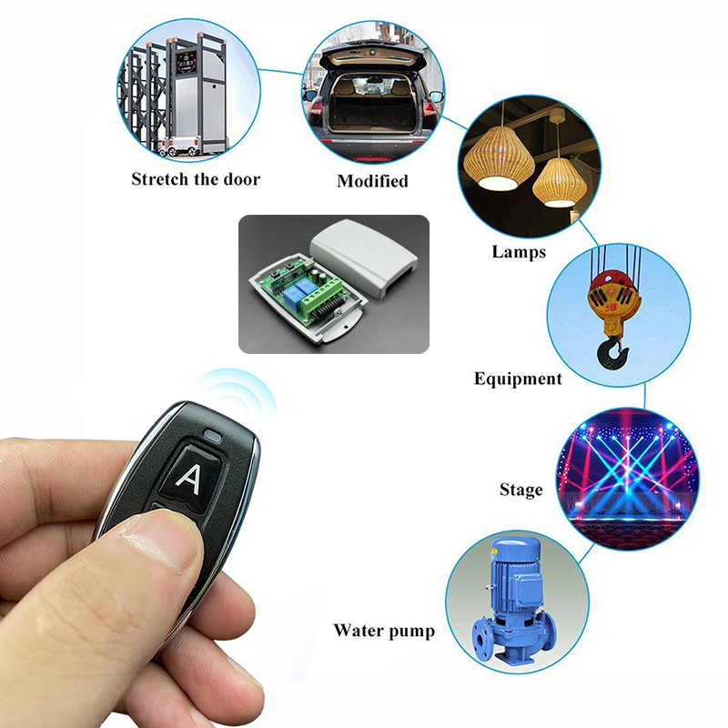 Elektrische Garagepoort Motor Controller Afstandsbediening Ontvanger Voor PUJOL ACM ROGER DEA ERREKA MHOUSE ECOSTAR 433 MHz Vaste Rolling Code
