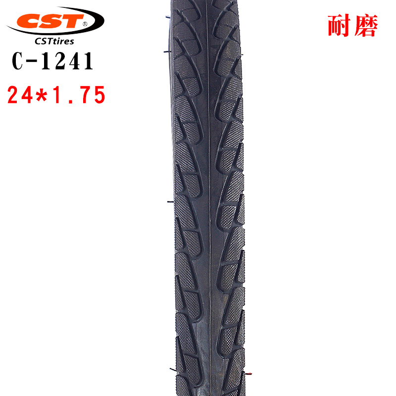 Cst C1241 Mountainbike Band 24Inch Fiets Accessoires Staaldraad 24*1.75 Slijtvaste Fietsband