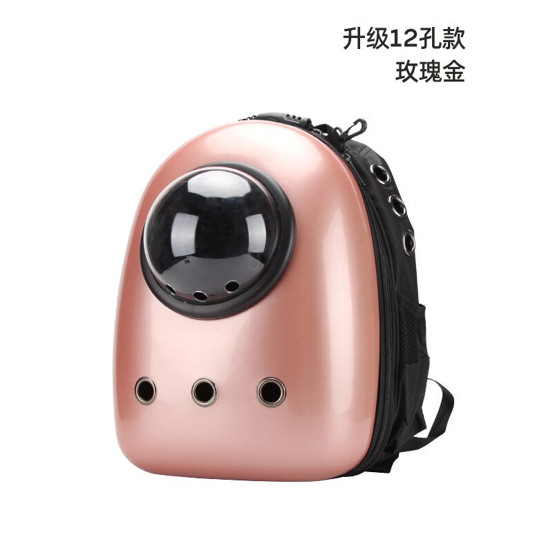 Cat Bag Pet Bag Cat Backpack Out Bag Transparent Space Capsule Suitcase Carrying Backpack Dog Bag Pet Backpack: Blue