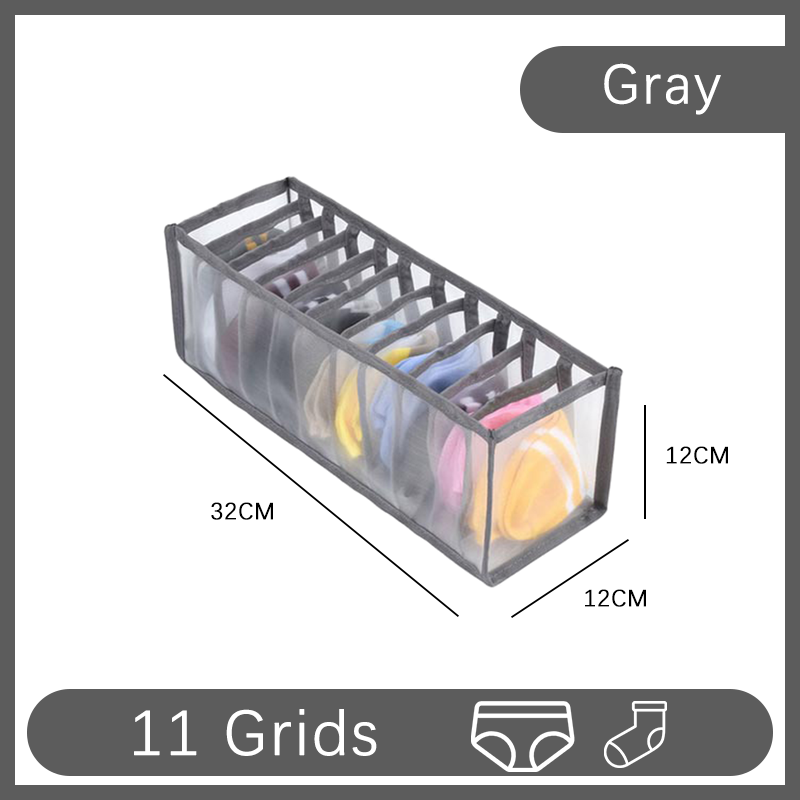Stoff Schlafzimmer Schrank Organizer BH T-Shirt Baby Schubladen Organizer Boxen Sparen Kleidung Separator Kleiderschrank Lagerung Organisation: Gelb