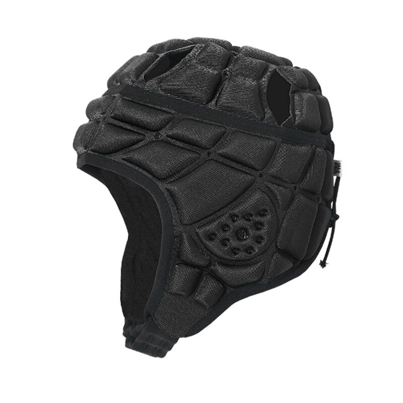 Casque de Rugby pour enfants, chapeaux de gardien de but, de football, d'entraînement pour enfants, Protection de tête de Baseball, doux, éponge de Skateboard: Black / M 6-11 years old