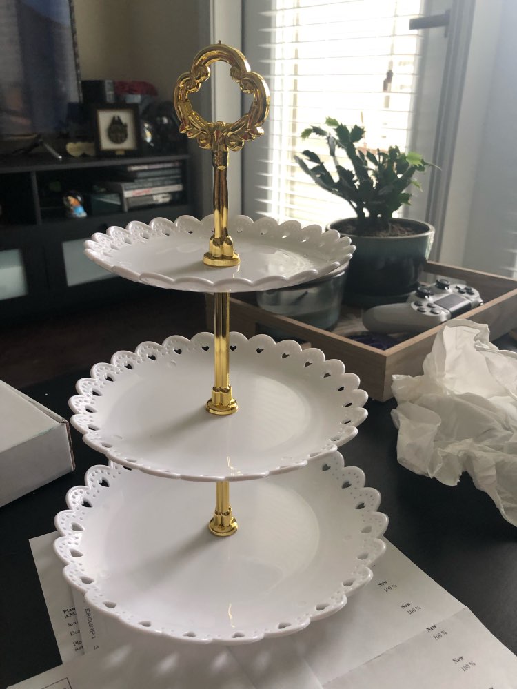 Kage tallerken stativ multi-stil 2/3 etagers tallerken håndtag montering hardware stang værktøj kage tallerken stativ bryllup fødselsdagsfest ingen bakke