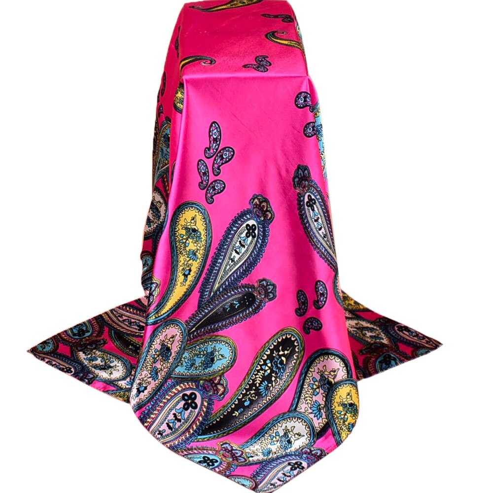 Women Print Long Soft Wrap Scarf Scarves For Women Shawl Scarves Ladies Shawl Bandana Summer Beach Hijab: Hot Pink