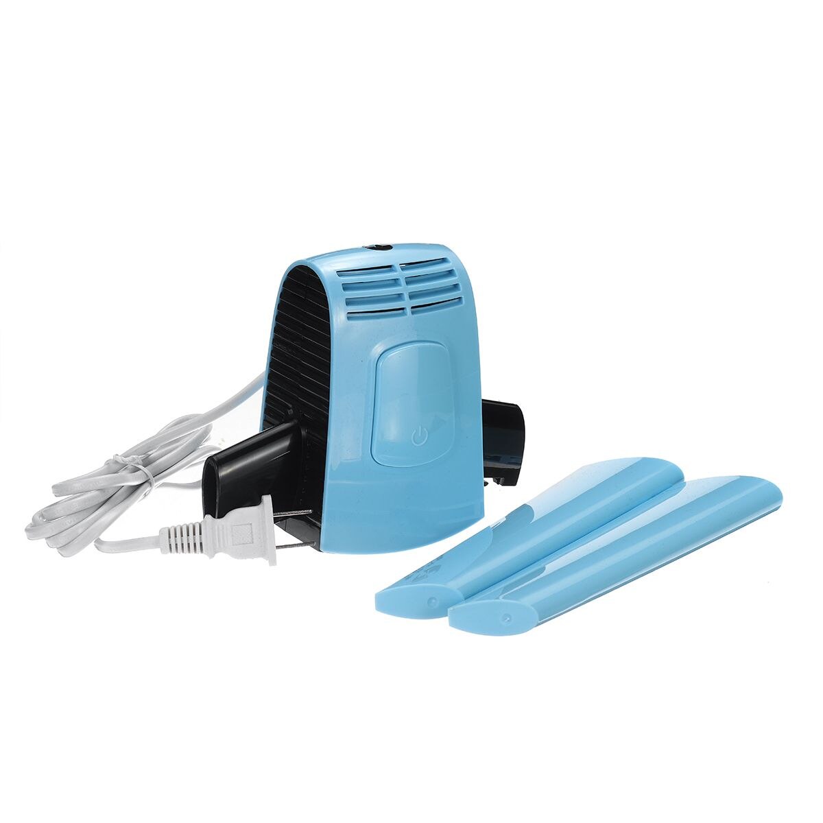 220V 50W Portable Clothes Dryer Foldable Laundry Dryer Smart Shoes Dryer Coat Clothes Electric Rack Hanger for Home Travel: Blue