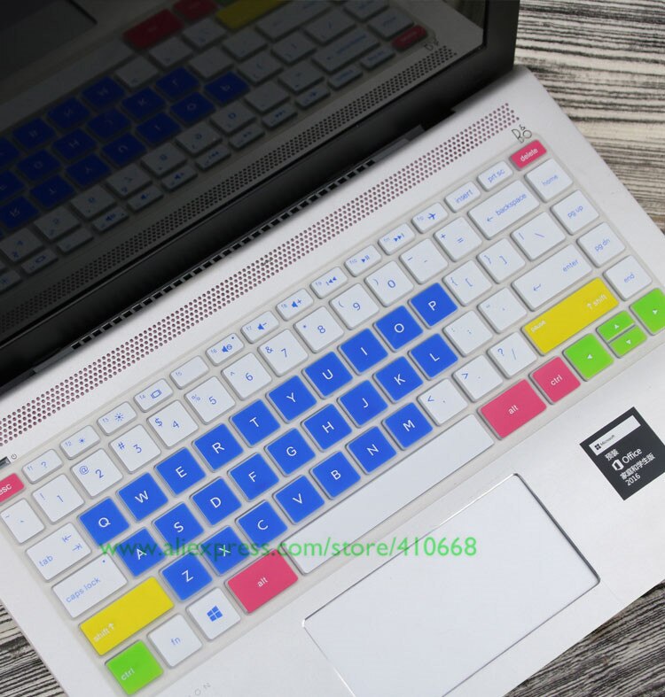 Housse de protection de clavier en Silicone pour ordinateur portable HP Pavilion x360, avec écran tactile 2 en 1, 14 pouces, 14M-BA011DX 14M-BA013DX 360: Color 1