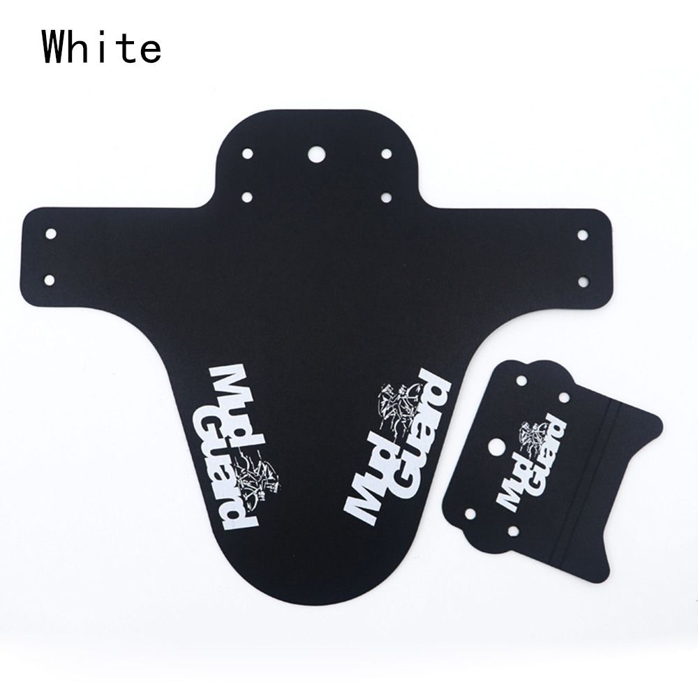 Mountain Cycling Bike Front Rear Fender Mudguard Mud Guard Set Mountain Bicycle Road Cycling Guard Tool Bike Accessories: white