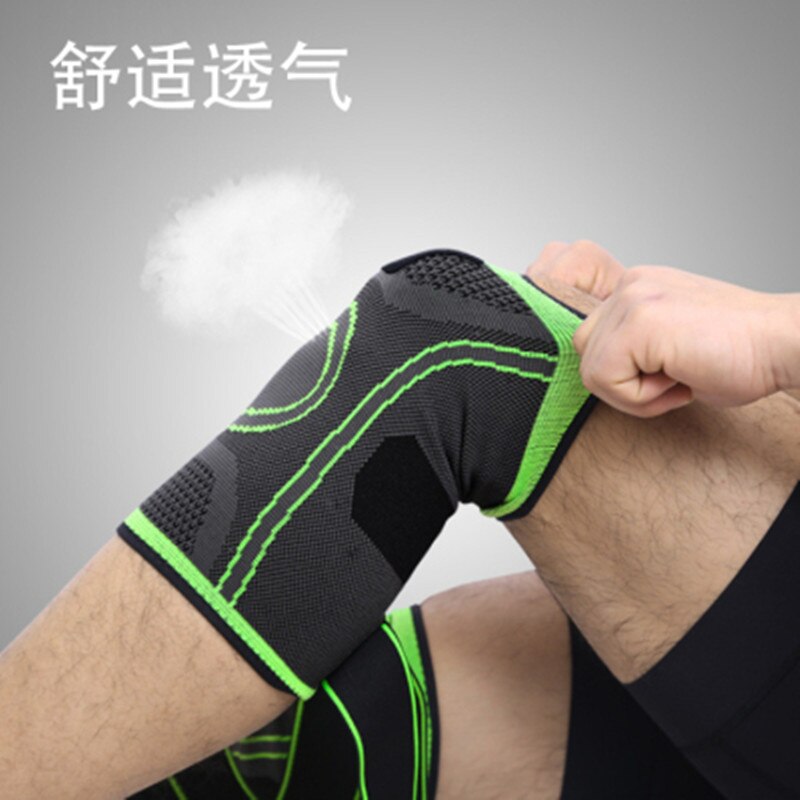 Ginocchiere elastiche 1 PC Nylon sport Fitness ginocchiera attrezzi Fitness Patella Brace Running basket pallavolo supporto