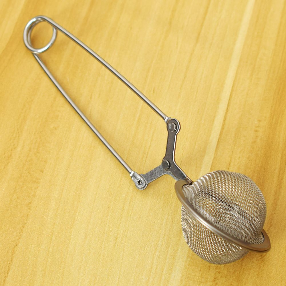 Tea Infuser In Mesh Strainer Stainless Steel Handle Tea Ball Infuser Filter Teaspoon Strainer Metal Tea Tools Kitchen