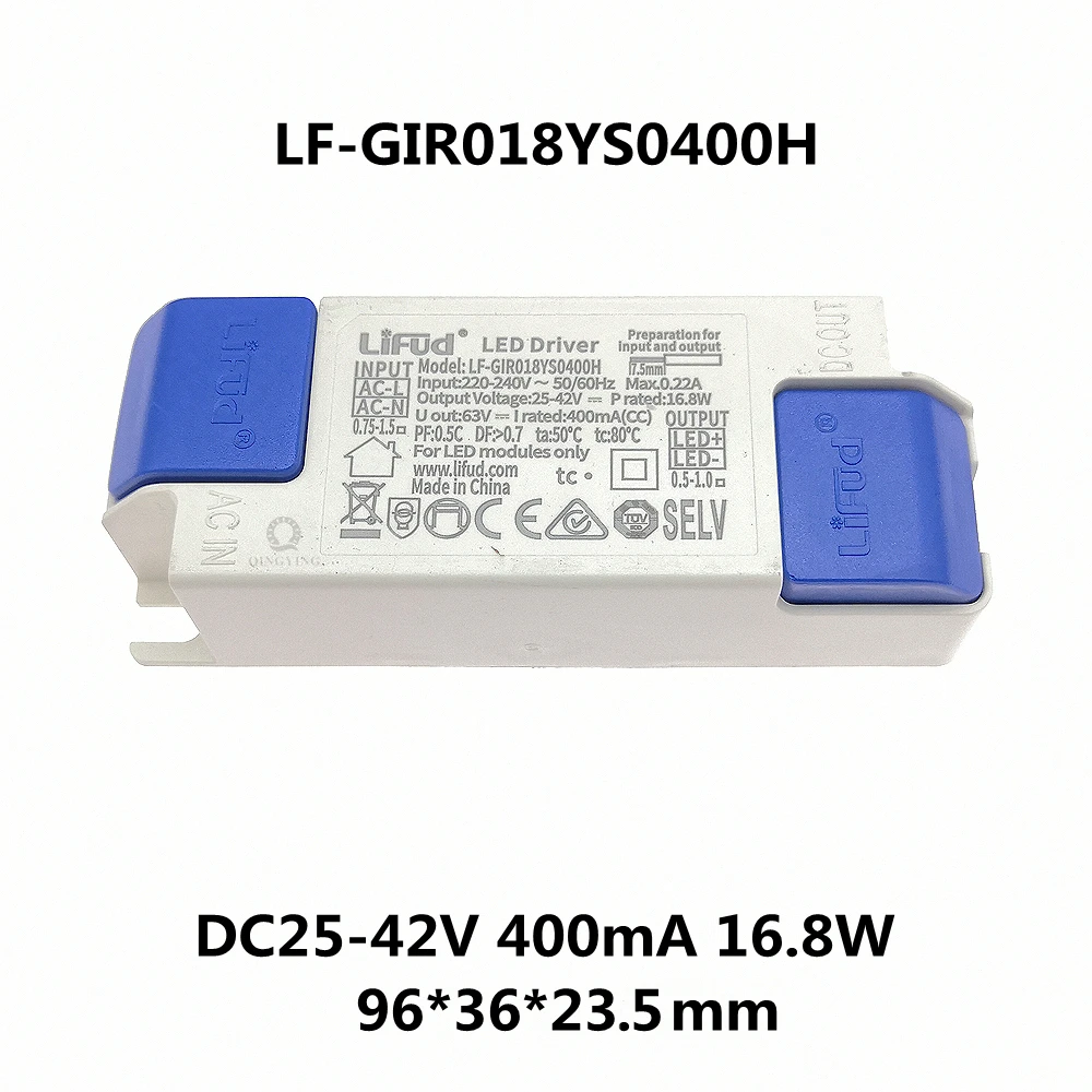 No Flicker LiFud LED Driver LF-GIRxxxYS Series 135mA 200mA 300mA 450mA 600mA 700mA 900mA 1000mA 1200mA 1300mA 1400mA 1500mA: Ivory