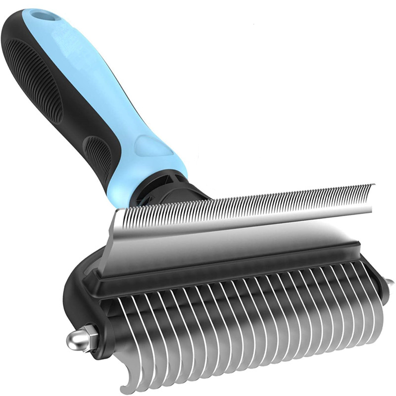 Huisdier Nette Hond Borstel En Kat Borstel 2 Zijdig Pet Grooming Tool Voor Deshedding Matten Klitten Verwijderen Geen Meer Nasty en Vliegende Haar