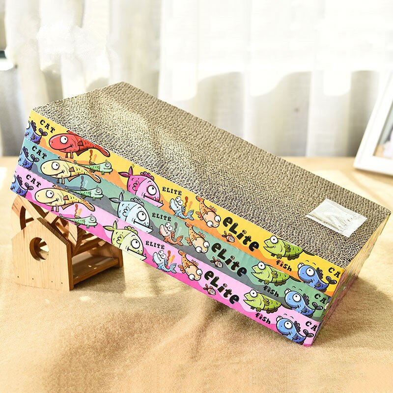 Kat Kitten Scratcher Krassen Bed Pad Board Speelgoed Mat Voor Pet Katten Game Slijpen Nagels Duurzaam Gegolfd Papier Protector