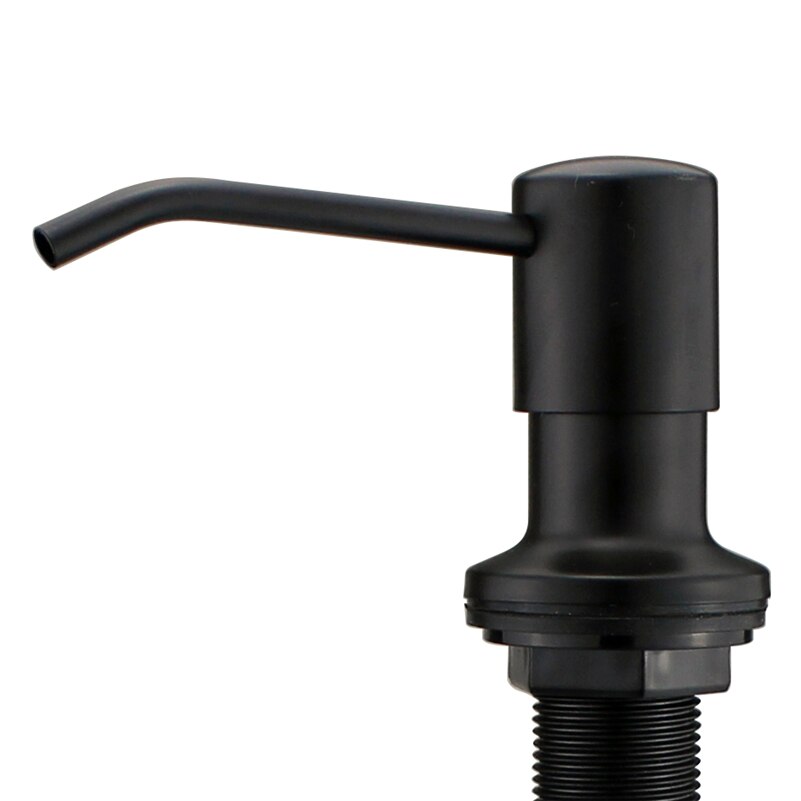 Modern Black Kitchen Sink Soap Dispenser Stainless Steel Hand Dish Liquid Soap Pump 500ML