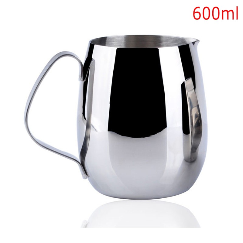 600ml rostfria kaffekanna barista redskap 3 typer kök kaffe mjölkskummande kaffekanna tekanna