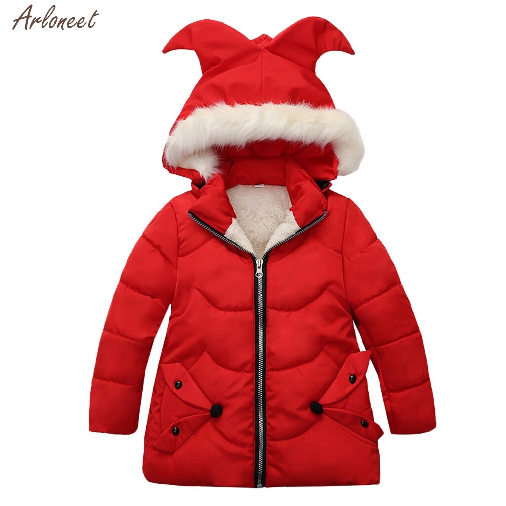 Manteaux d'hiver épais Zip pour enfants filles | Sweat à capuche , manteaux et hauts, vêtements d'extérieur,: Red / 24M