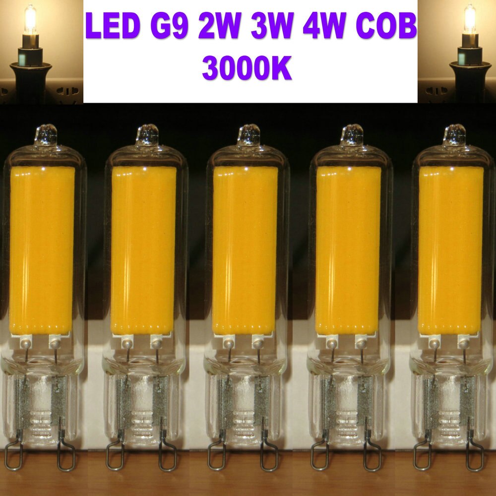 G9 Led-lampen Clear Glas Capsule 240V Volt 2W 3W 4W Lange Levensduur Lamp COB (pak van 5)