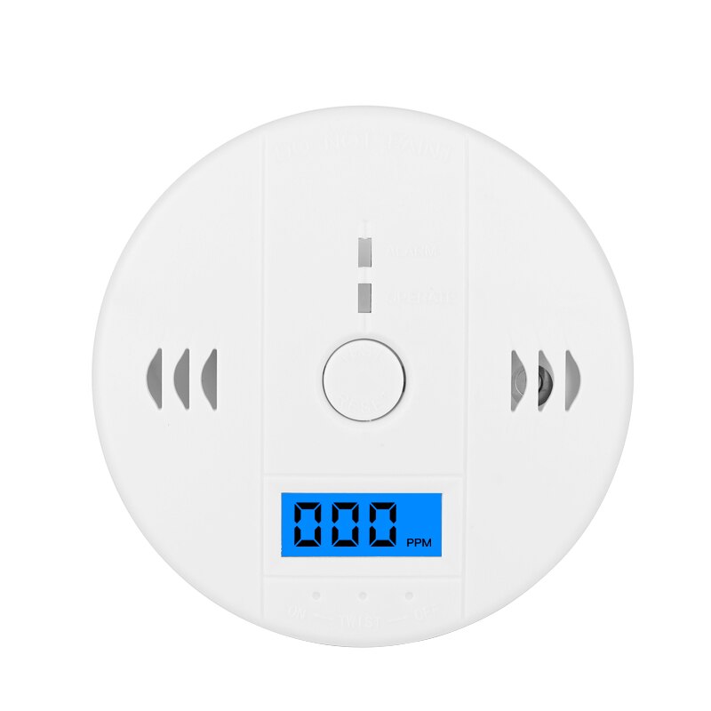 Lcd Co Sensor Alleen Werken Ingebouwde 85dB Sirene Geluid Onafhankelijke Koolmonoxide Vergiftiging Waarschuwing Alarm Detector Met En goedkeuring